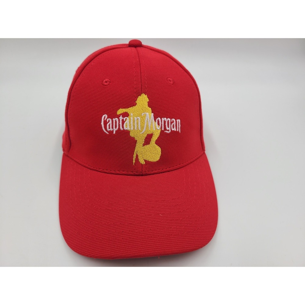 Captain Morgan Spiced Rum Strapback Adjustable Hat Cap Baseball Men Women Red